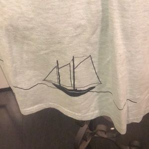 Sailboat ScreenPrinted t-shirt dress